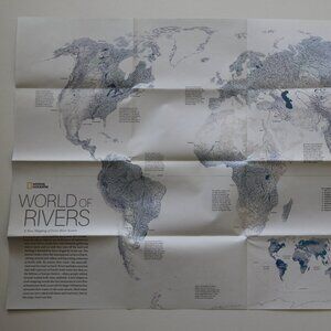 National Geographic "Map World of Rivers"/ 'Hidden Water.'